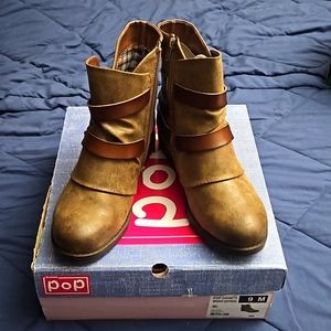 Brown Mach Biker Boots